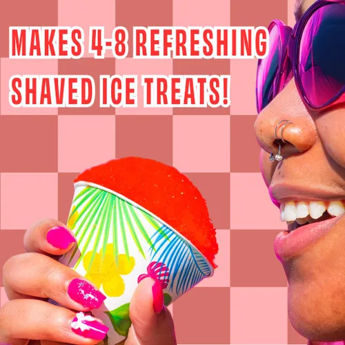Vista 4 de Jarabe de Ahijado Helado Hawaiian Shaved Ice, Tamaño Pinta, Sabor Sangre de Tigre, Ideal para Raspaditas, Soda Italiana, Paletas, No Necesita