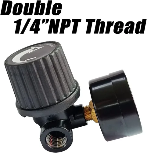 Vista 2 de Regulador de presión de aire de reemplazo de 1/4" NPT para compresor de aire