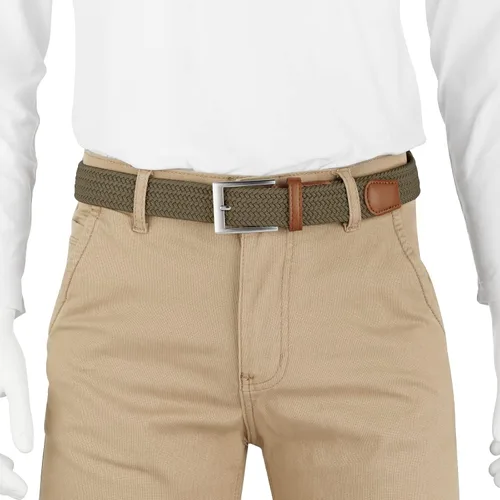 Vista 4 de Lavemi Mens Belt, Stretch Elastic Casual Woven Sport Golf Braided Belts for Men,Gift Box