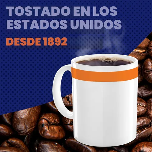 Vista 7 de Maxwell House Half Caff - Café molido de tostado medio con 1/2 de cafeína (recipiente de 25.6 onzas)