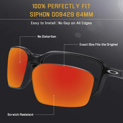 Vista 2 de Lentes de repuesto para gafas de sol Oakley Siphon OO9429 polarizadas
