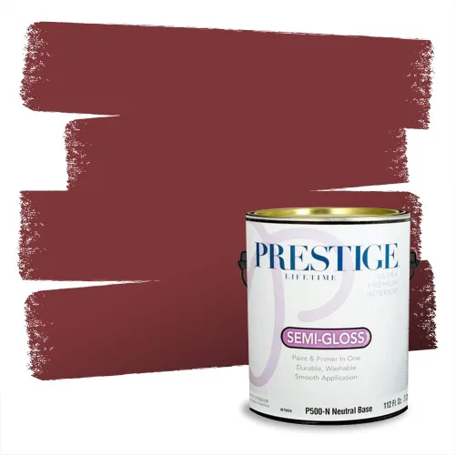 Vista 719 de Prestige Paints Pintura exterior e imprimación en uno, 1 galón, plano, coincidencia comparable de Valspar* Amber Rose*