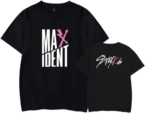 Vista 4 de Xkpopfans Kpop SKZ Straykids Maxident Merch - Camiseta unisex Felix Minho