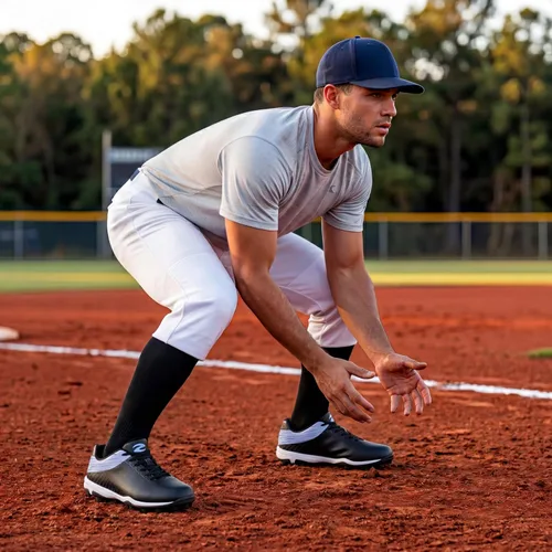 Vista 2 de Tacos de béisbol para hombre, tacos de sóftbol moldeados para jóvenes
