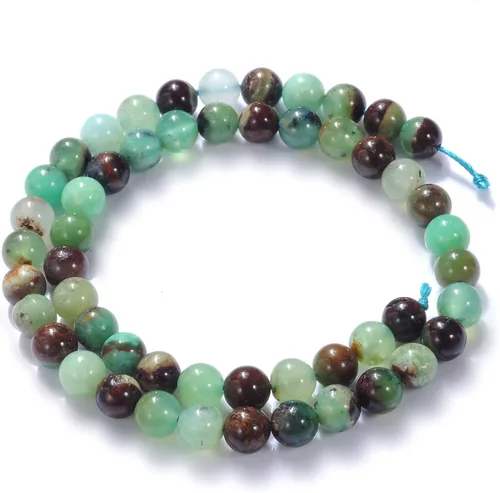 Vista 2 de Cuentas de piedra natural jade australiano redondo DIY
