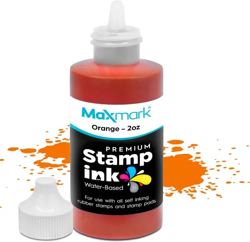 Vista 69 de MaxMark Premium - Tinta de recarga con punta de control en botella para sellos autoentintados, color negro - 1 onza