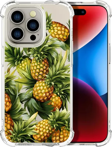 Vista 8 de Compatible con iPhone 14, funda transparente y bonita para mujeres y niñas, diseño floral, diseño floral femenino, funda para teléfono 14