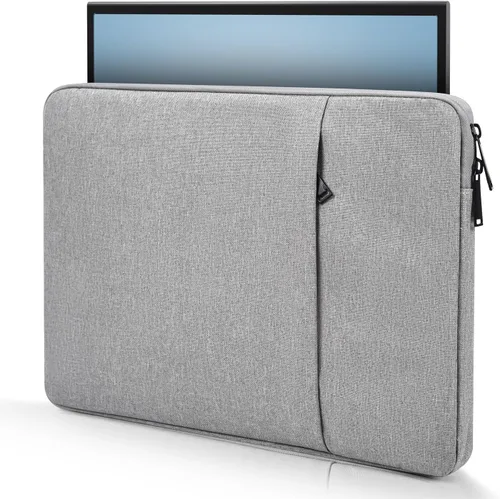 Vista 12 de Funda para monitor portátil de 15.6 pulgadas, funda de transporte para la mayoría de monitores portátiles de 15.6 a 16.1 pulgadas con bolsillo Negro