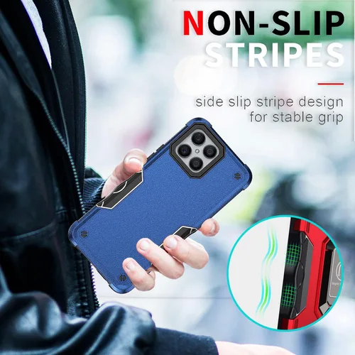 Vista 3 de Compatible con Honor X8, a prueba de golpes, híbrida resistente a los golpes, funda híbrida para parachoques de cuerpo completo, resistente