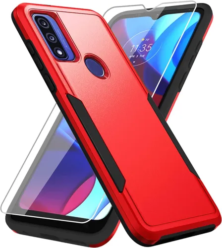 Vista 7 de Funda protectora resistente a prueba de golpes para Moto G Play 2023, Moto G Pure/Moto G Power 2022, con protector de pantalla, prueba de caídas
