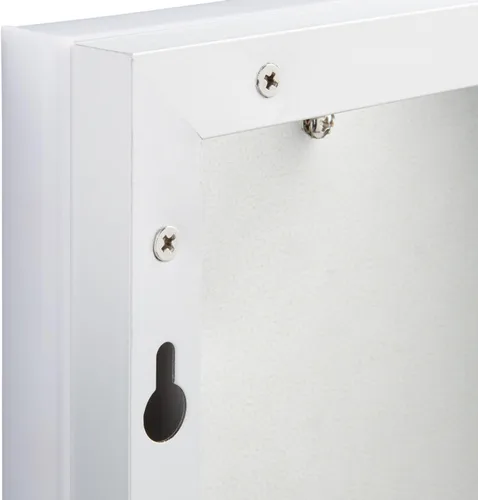 Vista 2 de Signature Hardware 442982 Curie Espejo de baño rectangular con luz LED sin marco de 32 pulgadas de ancho x 24 pulgadas de alto, sensor de movimiento