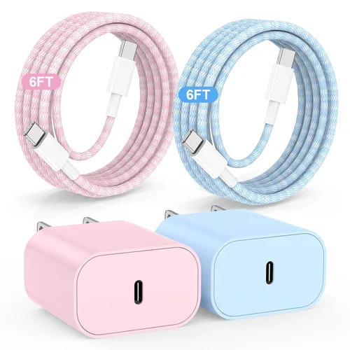 Vista 10 de Hzevn Bloque de cargador de pared rápida USB C de 60 W para teléfonos Galaxy S26 Android, paquete de 3 adaptadores de cargador súper rápido