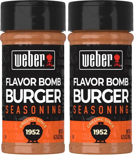 Vista 21 de Weber Flavor Bomb - Condimento para hamburguesas, 6.75 onzas