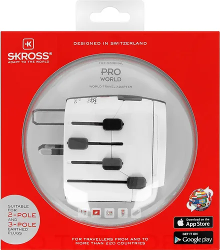Vista 9 de Skross Adaptador de viaje PRO World con enchufes de tierra