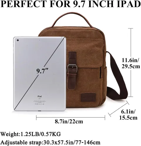 Vista 2 de Ravuo - Bolso bandolera para hombre resistente al agua tamaño pequeño para viajes