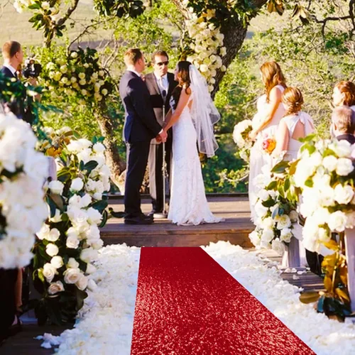 Vista 34 de ShinyBeauty Pasillo de Lentejuelas Negras Brillantes de 2 pies x 15 pies Alfombra Brillante para Bodas, Graduaciones, Fiestas, Alfombra Negra