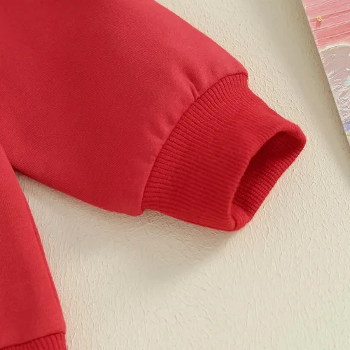 Vista 5 de Lesimsam Conjunto de sudadera de manga larga con cuello redondo y pantalones deportivos para el día de San Valentín