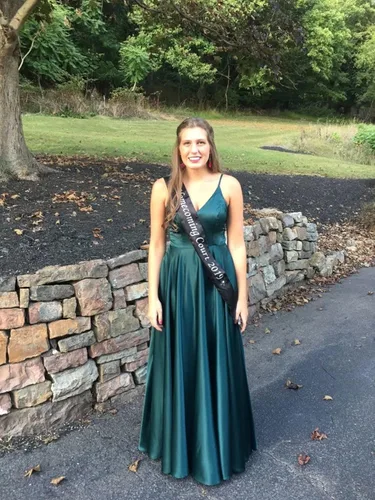 Vista 5 de Vestidos largos de satén para mujer con tirantes delgados formales vestidos de fiesta de noche con abertura