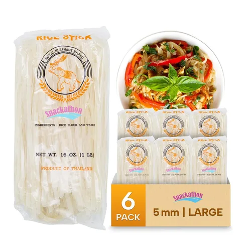 Vista 10 de Fideos de arroz tailandés en palitos (S-1mm, Paquete de 1)