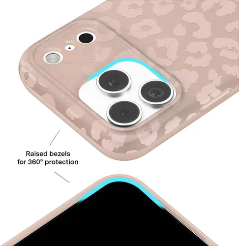 Vista 134 de VELVET CAVIAR Funda para iPhone 15, compatible con MagSafe, probada contra caídas de 10 pies, fundas protectoras de diseño, leopardo color rosa