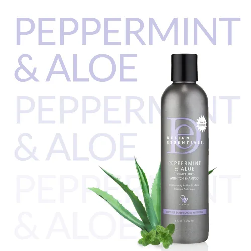 Vista 5 de Design Essentials Menta y Aloe Therapeutics - Champú antipicazón para alivio instantáneo del cuero cabelludo y la caspa - 8 onzas
