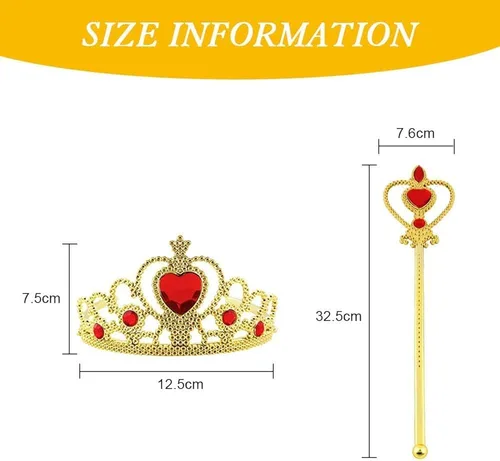 Vista 3 de AOMIG Belle Princess Dress for Girls Costumes, Princess Dress Up Clothes with Accessories, Beauty and Beast Costume for Girl
