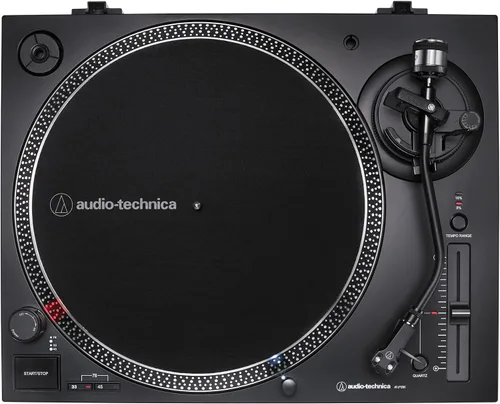 Vista 3 de Audio-Technica AT-LP120XUSB-BK - Tocadiscos de accionamiento directo (analógico y USB), completamente manual, Hi-Fi, 3 velocidades, conversión