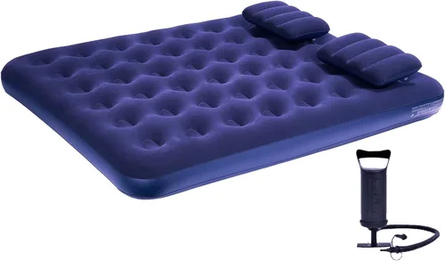 Vista 8 de DIMAR GARDEN Colchón de Aire de Tamaño Completo para Acampada, Cama Hinchable con Almohada, Incluye Bomba de Mano