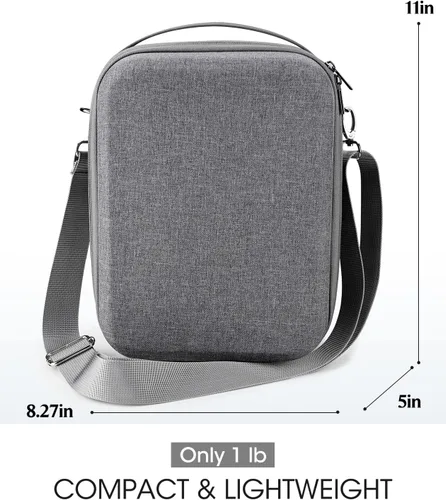 Vista 4 de Funda de transporte para Oculus Quest 2, funda rígida de viaje para accesorios Meta Quest 2, se adapta a correa Elite oficial, auriculares VR