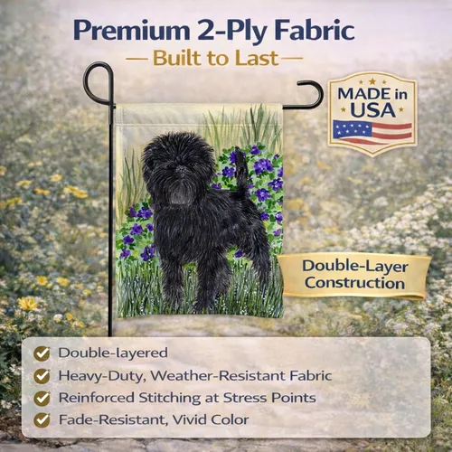 Vista 5 de Caroline's Treasures SS8151GF Affenpinscher - Bandera decorativa para jardín, jardín, jardín, jardín, bandera, bandera, decoración para patio