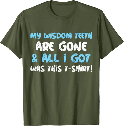 Vista 31 de My Wisdom Teeth Are Gone! Camiseta divertida de muelas del juicio, Negro