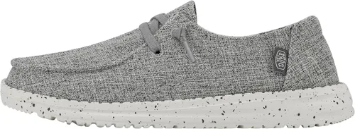 Vista 11 de Hey Dude Wendy Chambray - Zapatos para mujer, mocasines con cordones para mujer, cómodos y ligeros Aurora Blanco 2