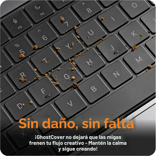 Vista 4 de GhostCover Original Premium Protector de Teclado Ultra Delgado, Compatible con MacBook Pro 14/16 M5/M4/M3/M2/M1 Pro/Max de 2025 2024 2023 2022 2021