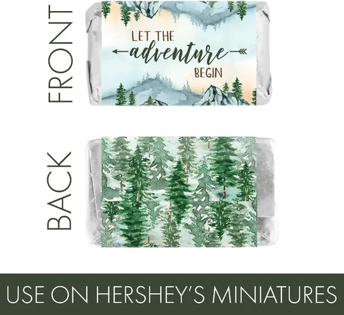 Vista 3 de Little Adventurer Baby Shower Mini Chocolate Candy Bar Wrapper Etiquetas – Wilderness Adventure Awaits – 42