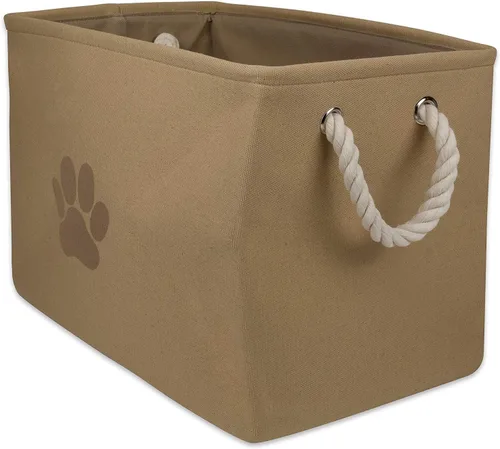 Vista 10 de Bone Dry - Canasta de almacenamiento para mascotas, pequeña y rectangular, coleccionable, aguamarina