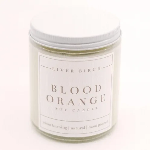 Vista 9 de River Birch Candles - Vela perfumada de almendra y miel Velas en tarro de ámbar de soja de primera calidad, totalmente naturales, no tóxicas, 8.5