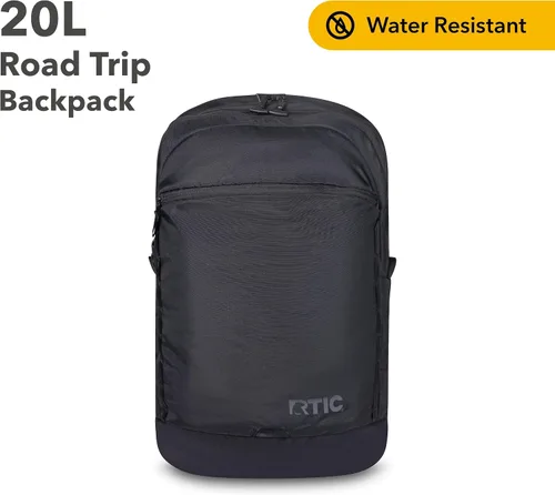 Vista 2 de RTIC Mochila de viaje por carretera para senderismo, viajes, computadora, negocios, trabajo, viajes, viajes, hombres, mujeres, adultos, grande