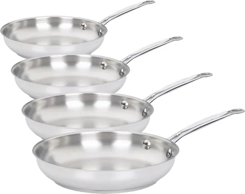 Vista 13 de Cuisinart 722-20 Colección de utensilios de cocina clásicos de acero inoxidable de 8 pulgadas, sartén abierta de 8 pulgadas Acero inoxidable clásico