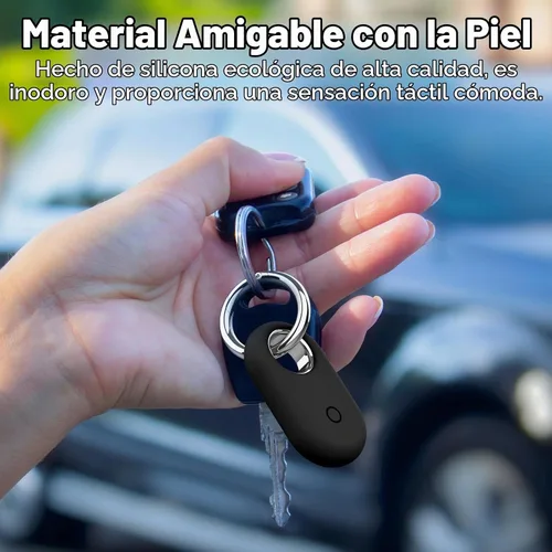 Vista 2 de Smarttag2 Soporte Compatible con Samsung Galaxy SmartTag2, Funda de Silicona Suave Protección Integral Contra Rayones y Caídas, con Llavero Adecuado