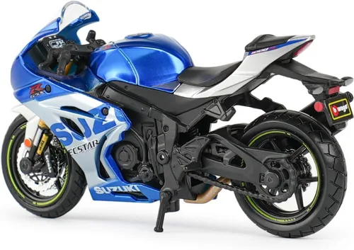 Vista 3 de HTLNUZD Modelo de aleación de motocicletas de carreras 1/18 para Suzuki GSX-R1000 R Vehículos de fundición estática, regalo de exhibición