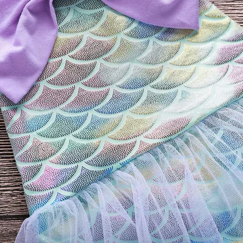 Vista 3 de Traje de baño para bebé con diseño de sirena