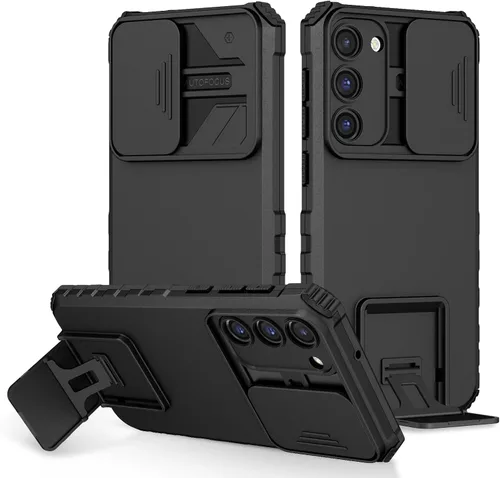 Vista 52 de Funda compatible con Samsung Galaxy M13 5G/A04 Dimensional Soporte Ventana Corredera Teléfono Móvil Funda Protectora a Prueba de Golpes para Samsung