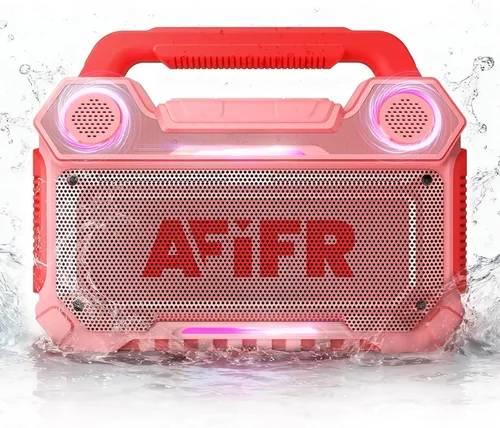 Vista 14 de Altavoz Bluetooth para exteriores AFIFR 160W: IP67 impermeable, 24H, TWS Negro
