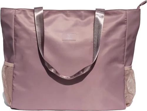 Vista 9 de Bolsa grande de playa resistente al agua, ligera de 20 pulgadas, bolsa grande para mujer, para gimnasio, playa, viajes, piscina, yoga, enfermeras