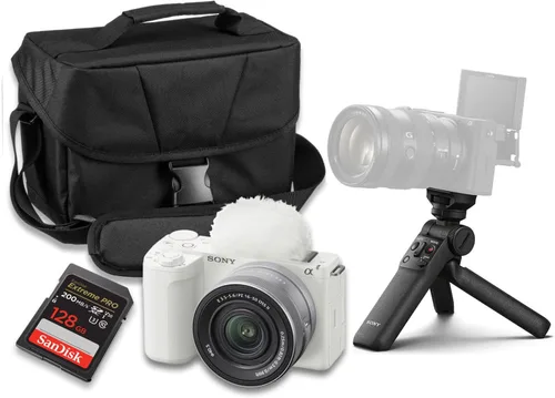 Vista 2 de Sony Alpha ZVE10 II - APS-C - Cámara con lente intercambiable, sin espejo, para creadores de contenido + Lente APS-C de gran apertura, gran angular