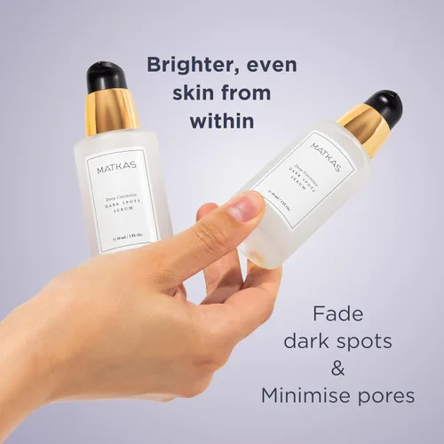 Vista 3 de MATKAS Suero corrector de manchas oscuras coreano para cara, 1 onza líquida, suero iluminador de niacinamida para piel grasa, minimizador de poros