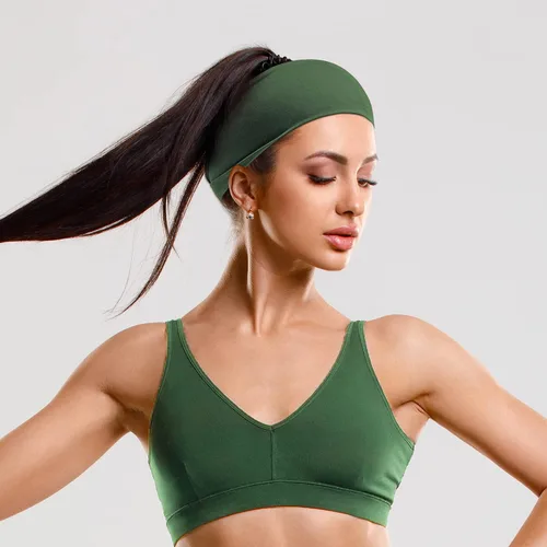 Vista 7 de Diademas de entrenamiento para mujer, antideslizantes, deportivas, para yoga, viajes, fitness, atléticas, elásticas, absorben la humedad para niñas