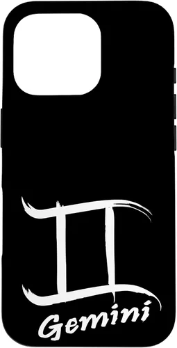 Vista 20 de iPhone 16 Gemini Sign With Zodiac Symbol Astrological Womens Mens Case