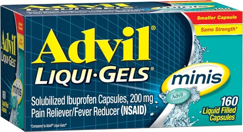 Vista 21 de Advil Liqui-Gels Minis - Analgésico y reductor de fiebre, medicina para el dolor para adultos con ibuprofeno 200 mg para aliviar el dolor, 80