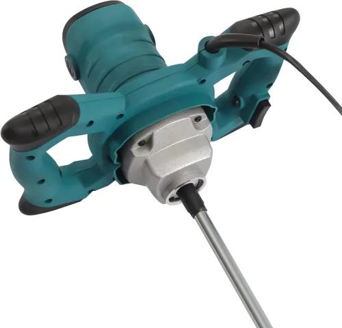 Vista 8 de Mezclador de hormigón de mano de 2100 W, mezclador de barro de cemento de mano, máquina mezcladora de mortero de pintura de yeso de yeso eléctrico